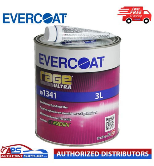 EVERCOAT RAGE ULTRA 101341 RAGE ULTRA BODY FILLER BEIGE WITH BPO HARDENER 3L